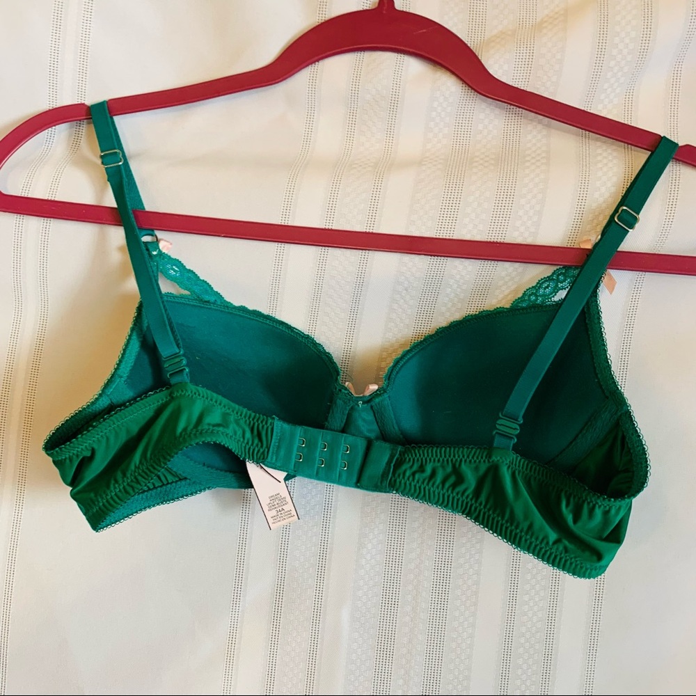 Victoria’s Secret dream angel uplift green bra 34A